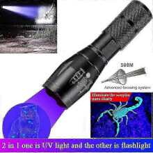 Super Bright 120000lm Uv Torch Ultra Violet Flashlight Blacklight Light Lamp Led Torch Light