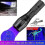 Super Bright 120000lm Uv Torch Ultra Violet Flashlight Blacklight Light Lamp Led Torch Light 1