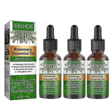 3pcs 30ML Hair Care Essential Oil Rosemary Smoothing Essential Oil Quick Hair Growth Care Essential Oil Anti-hair Loss Oil