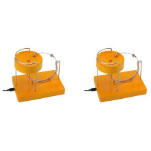 2X Kinetic Art Perpetual Movement Machine Kinetic Art Motion Inertial Metal Automatic Creative Jumping Table Toy Yellow