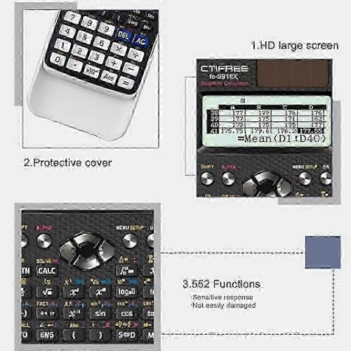 (Black) FX-991EX wissenschaftlicher Rechner mit natrlichem Display 1