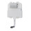 NES Home Dual Flush Concealed Cistern With Chromed Square Flush Plate 2
