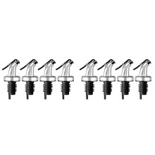 8 Pieces Oil Stopper Pourer,Leakproof Bottle Pourer,Olive Oil Leakproof Spouts,with Dust Cap,for Oil,Olive Oil