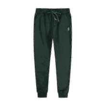 (S, Dark Green Sweatpants) Men's Embroidered Polo Hoodie Set with Fleece Jacket and Cardigan_qlsg
