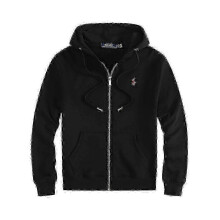 (M, Black Red Logo Sweater) Men's Embroidered Polo Hoodie Set with Fleece Jacket and Cardigan_qlsg