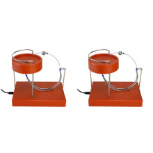 2X Kinetic Art Perpetual Movement Machine Kinetic Art Motion Inertial Metal Automatic Jumping Table Toy Orange Red
