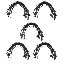 50 Stück 4 Pin PWM LüFter Verlängerung Strom Kabel Anschluss GehäUse Stecker Buchse Verlängerung Kabel Kompatibel mit 4 Pin / 3 Pin LüFter