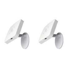 2X Détecteur de Présence Humaine Tuya Zigbee avec Support Capteur PIR Intelligent Du Corps Humain MmWave Capteur de Mouvement à Micro-Ondes