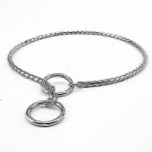 (26IN(65CM), Silver) Heavy Duty Dog Choke Collar Slip Chain Snake Collar Anti-Rust Training Collar for Small & Large Dogs Black/a