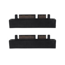 2X Right Angled 90 Degree SFF-8482 SAS 22 Pin to 7 Pin + 15 Pin Hard Disk Drive Adapter