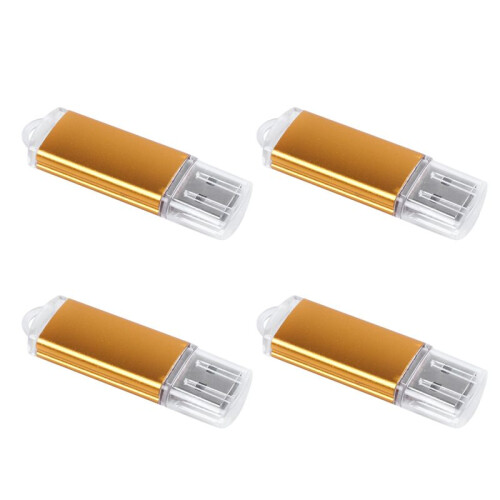 4X USB Memory Stick Flash Pen Drive U Disk for PS3 PS4 PC TV Color:Golden Capacity:64MB
