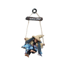 Pendulum Desk Toy Cute Hanging Witch for Doll Decor Stress Relief Gift
