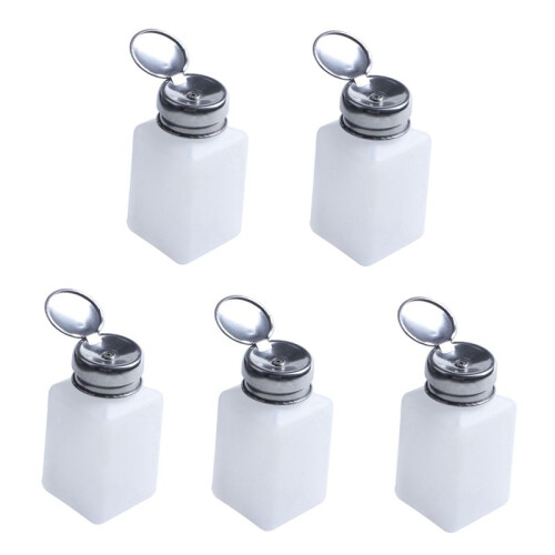 5X 200ML Capacity Liquid Oil Alcohol Dispenser Clear Bottle Container