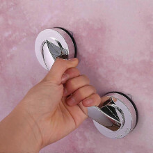 (White) Shower Grab Bar with Anti-slip Grip Safety Hand Rail Bath Suction Grab Bars-cheng du