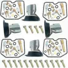 (B) Applicable suitable for Kawasaki GPX600R 1988-1995 GPX600 R GPX 600R 600 Motorcycle Carburetor Repair Kit float plunger diaphragm-jc