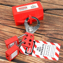 Lock Out Tag Out Kits Elektrisch,57 Lockout Tagout Kit met Zekering Hasps Tag Padlock Plug Lockout voor OSHA-Loto Kit