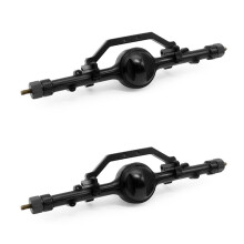 2X Komplette Hinterachse Aus Metall für 1/10 RC Crawler YotaII Yota 2Generation D90 2Generation RC Zubehör Schwarz