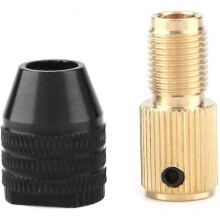 Mini Self-Tightening Chuck, Mini Electric Drill Chuck Clamping Capacity 0.3-3.4mm (2MM Hol