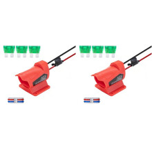 2X Power Wheel Battery Adapter for 12V M12 Battery with Fuse 14 Gauge for DIY Ride Truck, Robotics, RC Toys