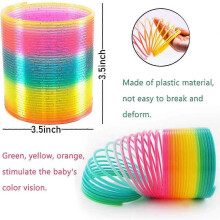 Giant Rainbow Slinky Spring Toy - Fun Fidget Gift for Birthdays & Parties