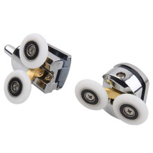 12Pcs 23mm Shower Door Rollers Sliding Shower Doors Wheels Replacement Roller Runner Wheel (6 Top & 6 Bottom )