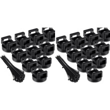20X Magnetic Zip Tie Mount Multipurpose Cable Holder Magnets Magnetic Wire Management Bases with Heavy Duty Zip