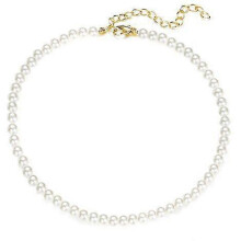Round Imitation Pearl Choker Necklace Wedding Pearl Necklace for Brides White 6mm JUN
