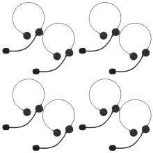 8PCS Cosplay Headphones Accessories Fake Microphone Headphones for Rock Star Singer Decor for Halloween Party Props