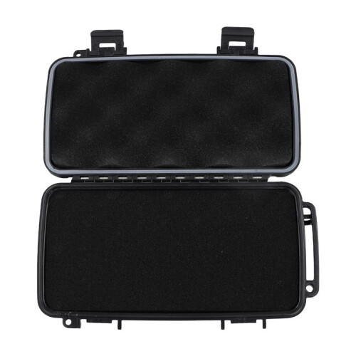 Black Hard Shell ABS Carrying Toolbox Shockproof Portable Toolbox Secure Tools Safety Instrument Tool Storage Case 1