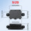 2X External Junction Box IP68,2 Way Clamshell-Type Underground Electrical Box with Terminal Block Airtight Plastic Box 3