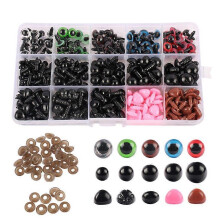 560 Pack Safety Eyes and Nose with Washers for Crochet Toys, Assorted Sizes, Colorful Plastic for Amigurumi Teddy Bear