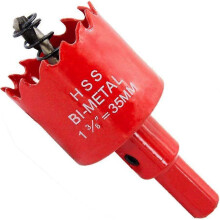 HSS Bi-Metal Hole Saw with Shank for Wood and Metal--35mm