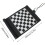 (Black) PU Rolling Chess Set Portable Chess Set 1