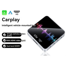 Trådlös CarPlay AI-BOX Android Auto+Carplay Dual-Band 5G WiFi med -Kompatibel Videoutgång 4K HD CarPlay-Adapter