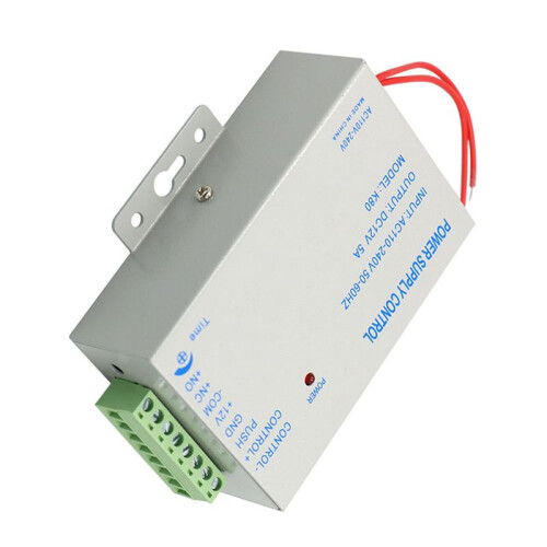 DC12V Power Supply Controller for Door Locks 100-240V AC  Adapter Compatible with Video Intercom Systems 5A 1