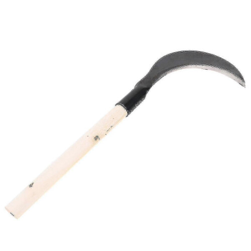 Optimized Title: "long-handled Manganese Steel Grass Sickle compatible Efficient Weeding"-N 2