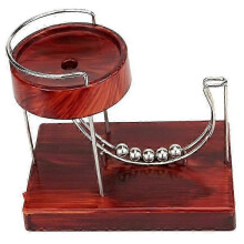 AURA Kinetic Art Perpetual Motion Machine Desktop Sculpture Electric Powered Stress Relief Toy for Science Exploration