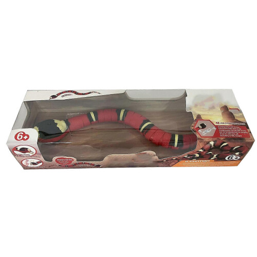 Smart Sensing Interactive Simulation Induction Electric Snake Toy for Halloween Christmas April Fools