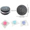 (Blue) Pink cookie shaped squishy stress relief toy with sandwich simulation 1