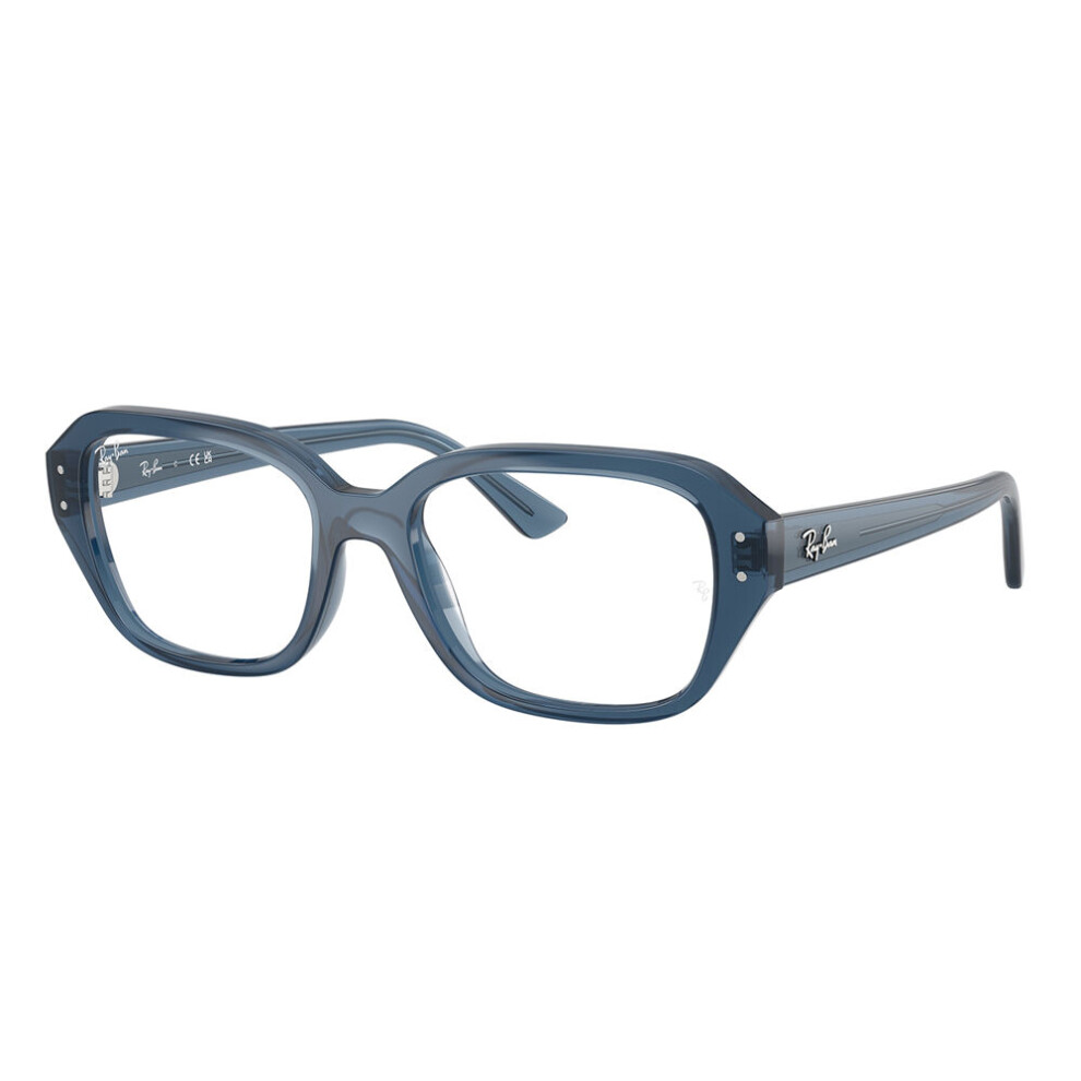 Ray-Ban Eyeglasses Shea Optics Bio-Based - Light Blue Frame Clear Lenses Polarized 53-18, RX7258 - Image 3