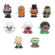f 10pcs Halloween Winding-up Toys Halloween Cartoon Walking Toys for Children L