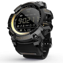 (Gold) Military Rugged Smartwatch 12 Months Battery Life Ip67/5atm Waterproof