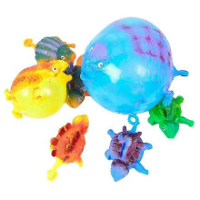 Funny Blowing Dinosaur Toys Stress Relief Inflatable Animal Balloon Squeeze Ball