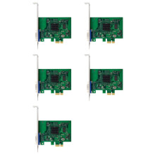 5X ST425 PCIe X1 AST2400 2K VGA-Grafikkarte 1920 X1200 32bpp@60Hz für Win10/Win 11 32/64 PCIE-Erweiterungskartenadapter