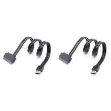 2X 7+15Pin HDD zu Power ESATA Adapter Power Esata USB 2.0 5V 12V Combo auf 2,5 Zoll 3,5 Zoll 22Pin HDD Adapterkabel