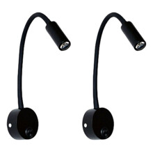 2PCS Bedside Working Study Reading Lamp Wall Lamp Sconces 3W LED Book Lamp Wall Night Light LED for Bedroom Dormitory
