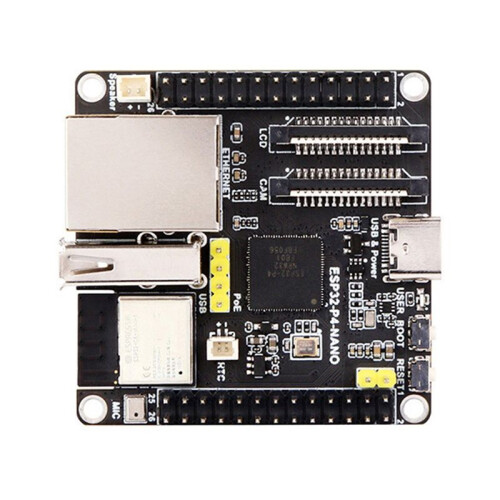 2X ESP32-P4- Development Board+POE Module+Speaker Kit Dual-Core RISC-V WiFi6 Bluetooth5/BLE RJ45 100M Ethernet Port 1