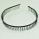 2X Cerchietto in Metallo Dentato Nero per Donna 4
