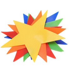 Verdant Touch Five Pointed Star Marker Five-Pointed Star Game Toy for Kids Jump Play Mat, Sport Team Play Training, Children's Star Spot Marker Toy