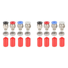 8x PC4-M6 Pneumatikanschluss mit Mutter für 3D-Druckerteile Filamenttrocknerbox 4x2,5 mm Rohr DIY-Trockenbox für PLA-Filamente